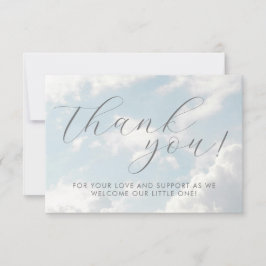 小さな天国の赤ちゃんシャワー夢見て サンキューカード