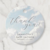 小さな天国の赤ちゃんシャワー夢見て フェイバータグ (正面)