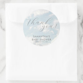 小さな天国の赤ちゃんシャワー夢見て ラウンドシール