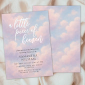 小さな天国の赤ちゃんシャワー招待状 招待状