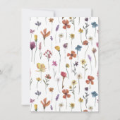 小さな天国エンジェルベビーシャワー 招待状 (裏面)