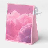 小さな天国ピンクの赤ちゃんシャワー フェイバーボックス (裏面サイド)