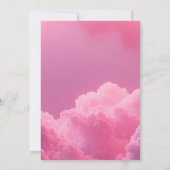 小さな天国ピンクの雲 招待状 (裏面)