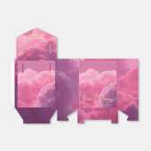 小さな天国ピンクパープルベビーシャワー フェイバーボックス (折り畳みなし)