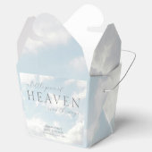 小さな天国雲の赤ちゃんシャワー フェイバーボックス (オープン)