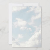 小さな天国雲の赤ちゃんシャワー 招待状 (裏面)