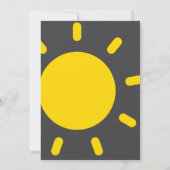 小さな太陽がやってくる 招待状 ベビー (裏面)