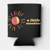 小さな太陽のカラフル光 缶クーラー (正面)