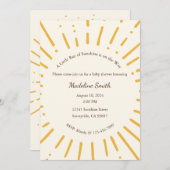 小さな太陽の光が届く 招待状 (正面/裏面)