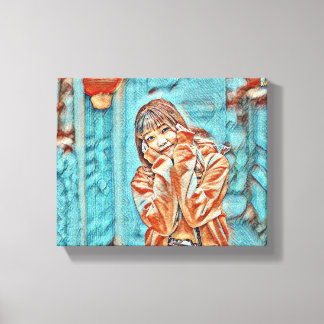 「小さな太陽の光が黄色い」 キャンバスプリント