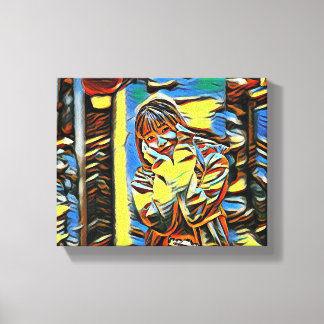 「小さな太陽の光が黄色い」 キャンバスプリント