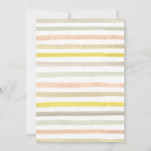 小さな太陽の光の虹の秋のベビーシャワー 招待状 (裏面)