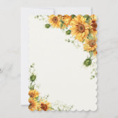 小さな太陽の花がもうすぐ咲くよ♪ ベイビーシャワー 招待状 (裏面)