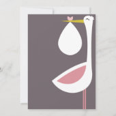 小さな奇跡の到来を祝って！ 招待状 (裏面)