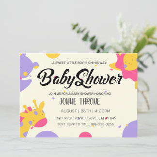 小さな奇跡の到来を祝って！ 招待状