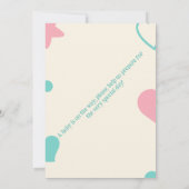 小さな奇跡の到来を祝って！ 招待状 (裏面)