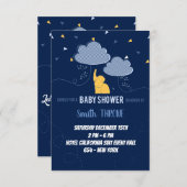 小さな奇跡の到来を祝って！ 招待状 (正面/裏面)