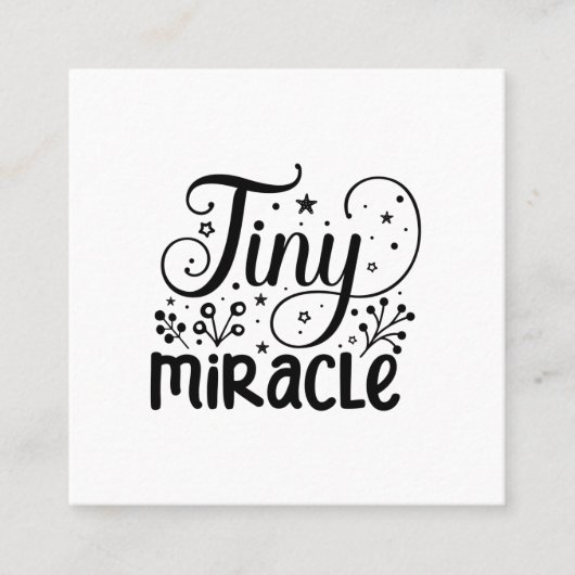 小さな奇跡! スクエア名刺 (正面)