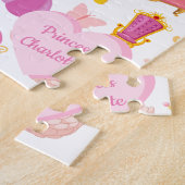 小さな女の子かわいらしプリンセス童話パターン ジグソーパズル (側面)