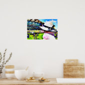 小さな女の子がアスコットでレースを見王室のる ポスター (キッチン)