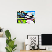 小さな女の子がアスコットでレースを見王室のる ポスター (ホームオフィス)