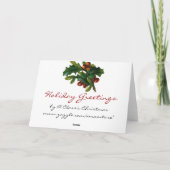 小さな女の子が付いているヴィンテージのクリスマスカード シーズンカード (裏面)