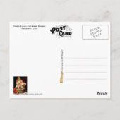 小さな女の子が彼女の犬を入浴 ポストカード (裏面)