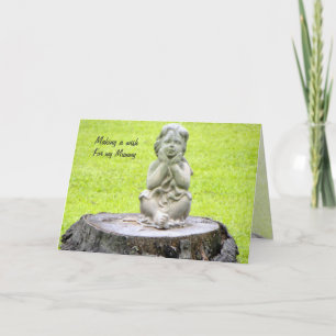 小さな女の子が母の日に願い事 カード