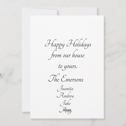 小さな女の子が火災で暖まる、ヴィンテージ シーズンカード (裏面)