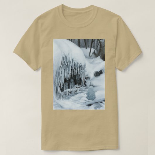 小さな女の子が話をする Tシャツ (デザイン正面)