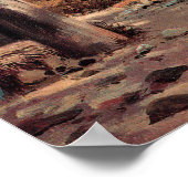 小さな女の子が門を揺れるジョン・ジョージ・ブラウン ポスター (角)