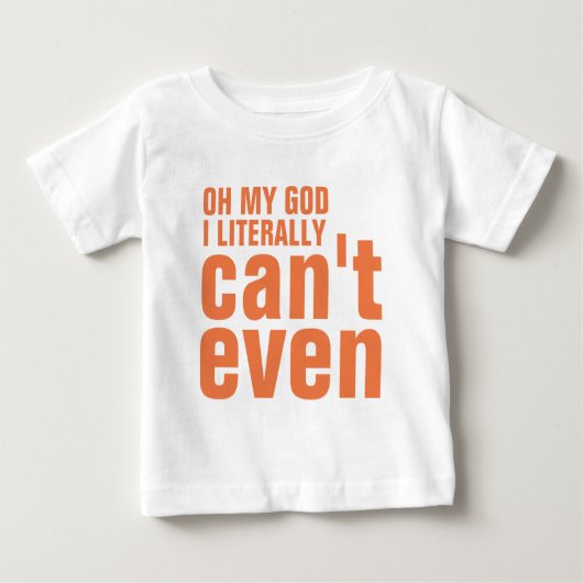 小さな女の子でさえできない ベビーTシャツ (正面)