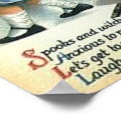 小さな女の子とカボチャ ポスター (角)