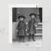 小さな女の子とテディベア， 1921 ポストカード (正面/裏面)