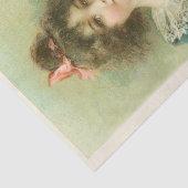 小さな女の子とピンクローズ，誕生日 薄葉紙 (詳細)