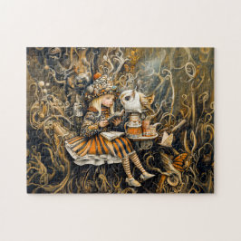 小さな女の子とフクロウ ジグソーパズル