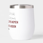 小さな女の子と夢の熱ワインタンブラー (背面)