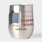 小さな女の子と夢の熱ワインタンブラー (左面)