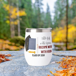 小さな女の子と夢の熱ワインタンブラー