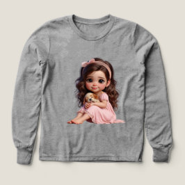 小さな女の子と子犬と良い夜ナターシャU