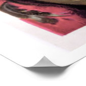 小さな女の子と子猫とダシュンドッグヴィンテージ ポスター (角)