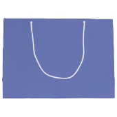 小さな女の子と子猫 |クリスマス名前をカスタムする ラージペーパーバッグ (裏面)