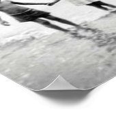 小さな女の子と少年が手を持つ小さなポスター ポスター (角)