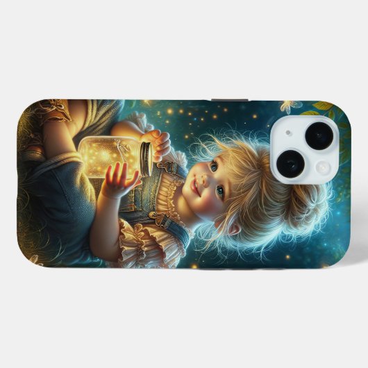 小さな女の子と稲妻バグ Case-Mate iPhoneケース (裏面 (横))