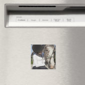 小さな女の子と馬 マグネット (インサイチュ (食洗機))