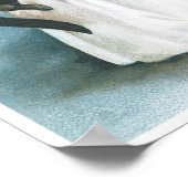 小さな女の子と黒猫ハロウィすてきーン ポスター (角)