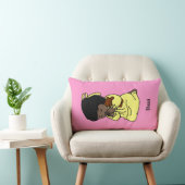 小さな女の子のカスタムな祈りの言葉の枕: アフリカ系アメリカ人 ランバークッション (椅子)