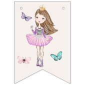 小さな女の子のプリンセスの誕生日 バンティングフラッグ (第3の旗)