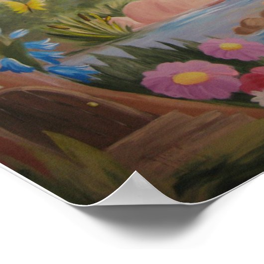 小さな女の子のポスター ポスター (角)