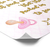 小さな女の子の子供部屋や部屋の詩 ポスター (角)